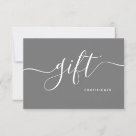Minimalistisch Elegante Gray Beauty Salon Geschenk