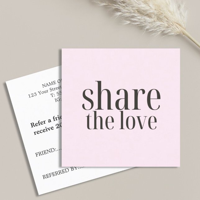 Minimalistisch Elegante Rose Frische Pasta machen  Empfehlungskarte (Von Creator hochgeladen)