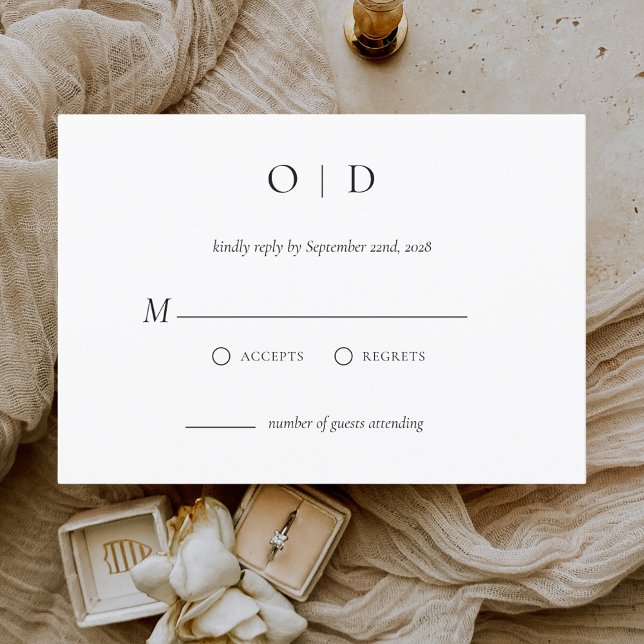 Minimalistisch Elegante UAWG Einfach Schwarz-weiß Einladung (Von Creator hochgeladen)