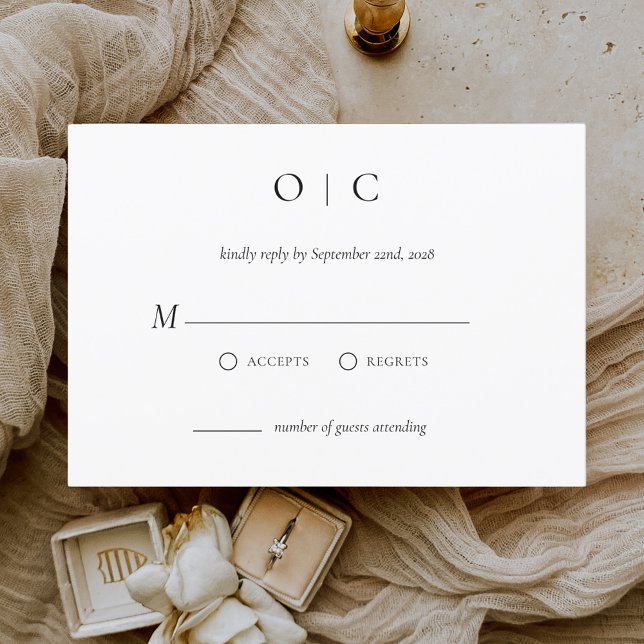 Minimalistisch Elegante UAWG Einfach Schwarz-weiß Einladung (Von Creator hochgeladen)