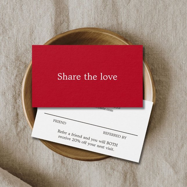 Minimalistisch Eleganter Roter Schönheitssalon (Von Creator hochgeladen)