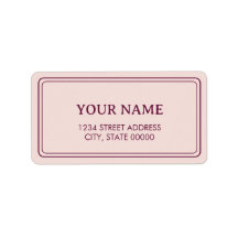 Minimalistisch Elegantes Blassrosa Rosa