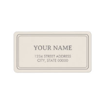 Minimalistisch Elegantes Creme-Beige
