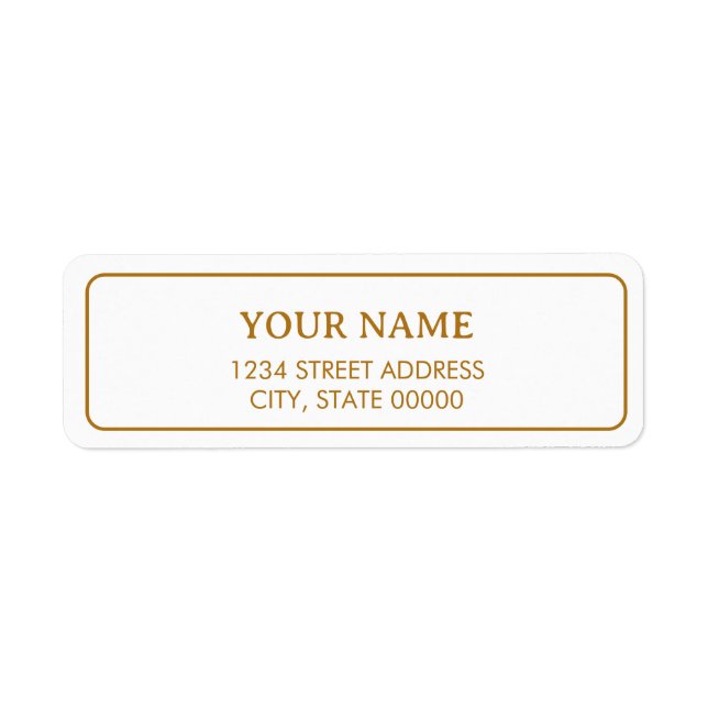 Minimalistisch Elegantes Faux-Gold  (Vorne)