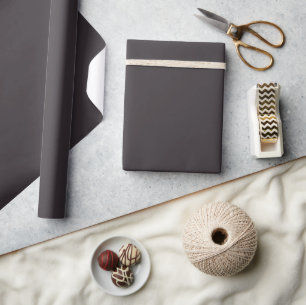 Minimalistisch Elegantes Massives Eisen Grau Schli Geschenkpapier
