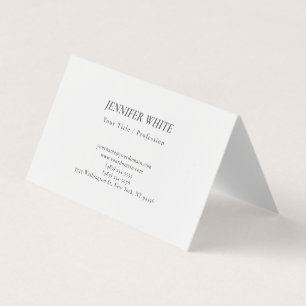 Minimalistisch Elegantes Schwarz-Weiß-Retro Visitenkarten