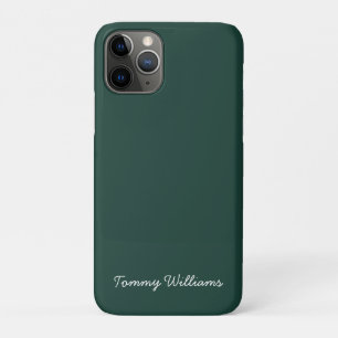 Minimalistisch Emerald Green Beruflich Simple Case-Mate iPhone Hülle