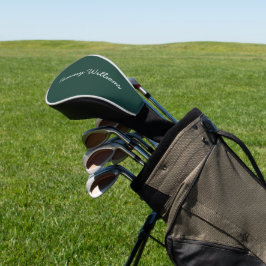 Minimalistisch Emerald Green Beruflich Simple Golf Headcover