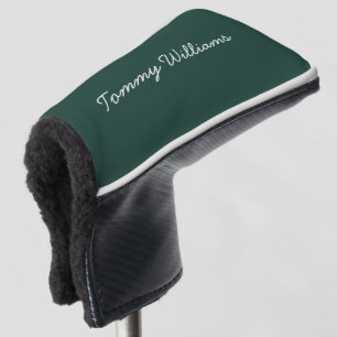 Minimalistisch Emerald Green Beruflich Simple Golf Headcover