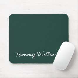 Minimalistisch Emerald Green Beruflich Simple Mousepad