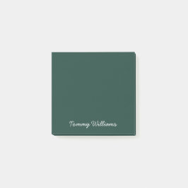 Minimalistisch Emerald Green Beruflich Simple Post-it Klebezettel