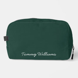 Minimalistisch Emerald Green Beruflich Simple Waschbeutel