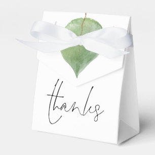 Minimalistisch Eukalyptus Leaf Frau Names Datum Geschenkschachtel