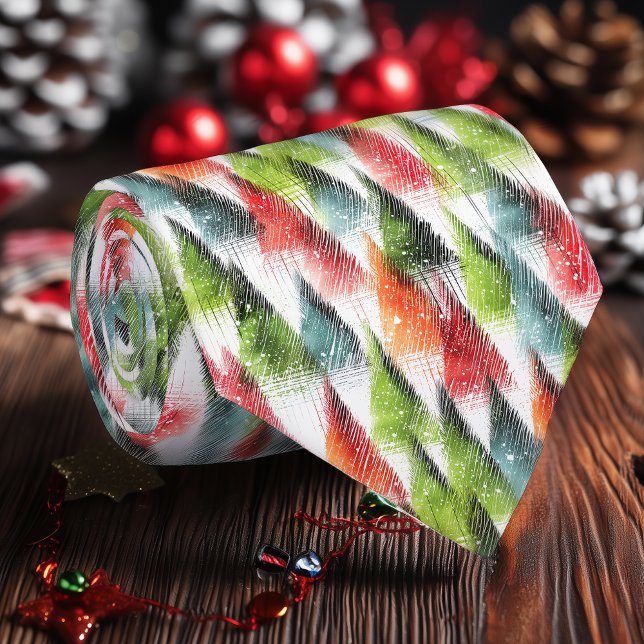 Minimalistisch Evergreen Tree Holiday Neck Tie Krawatte (Von Creator hochgeladen)