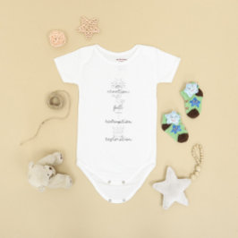 Minimalistisch Faith Christlich & Scripting Baby Baby Strampler