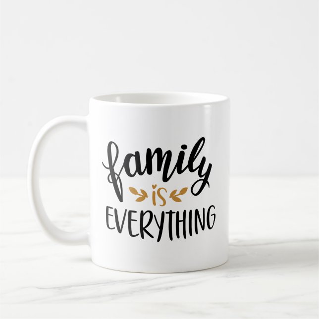Minimalistisch Family Wiedersehen Heartfelt Gold L Kaffeetasse (Links)