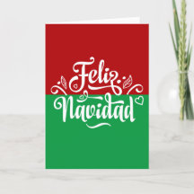 Minimalistisch Feliz Navidad Spanisch Frohe Weihna