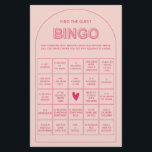 Minimalistisch finden Sie das Gast-Bingo-Brautpart Flyer<br><div class="desc">Entworfen, um mit unserer kühlen Type Collection, sagte er, dieses rosa, sagte sie Brautparty-Spiel verfügt über die trendy & populäre Bogen mit fett Schrift in Rosa & Fuchsia Akzente. Für eine erweiterte Anpassung dieses Designs, z.B. das Ändern des Layouts, des Schriftartes oder der Textgröße, klicken Sie bitte auf den obigen...</div>