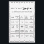 Minimalistisch finden Sie das Gast-Bingo-Brautpart Flyer<br><div class="desc">Dieser niedliche Minimalist, der sich mit unserer Scalloped Border Collection abstimmen will, findet, dass das Gast Bingo Brautparty-Spiel ein klassisches Design mit einer einzigartigen Drehung aufweist - die geschmolzene Grenze ist eine davon, und wird diesem Spiel sicherlich ein kleines Retro-Gefühl verleihen. Wenn Sie gewollt haben, Ihren Gast mit diesem einzigartigen...</div>