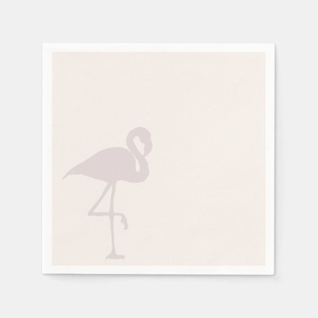 Minimalistisch Flamingo Napkins Serviette (Vorderseite)