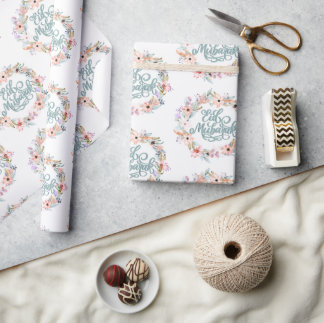 Minimalistisch Floral Eid Mubarak | Eid Gift Geschenkpapier