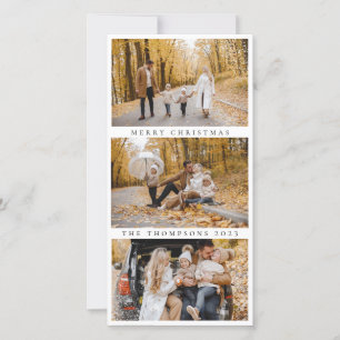 Minimalistisch frohe Weihnachten 3 Fotos Moderne