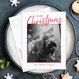 Minimalistisch Frohe Weihnachten Einfaches Rotes F