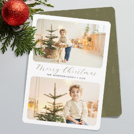 Minimalistisch frohe Weihnachten Moderne 2 Fotos