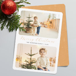 Minimalistisch frohe Weihnachten Moderne 2 Fotos