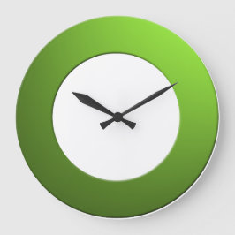 Minimalistisch für alle FarbNo-Digits im grünen Ra Große Wanduhr