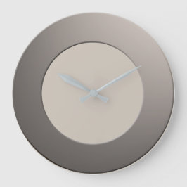 Minimalistisch für alle FarbNo-Ziffern auf Silver  Große Wanduhr