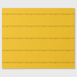 Minimalistisch Gelb Orange Einfach Elegant Modern Geschenkpapier