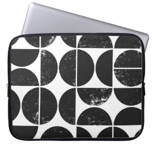 Minimalistisch geometrisch: Skandinavische Halbkre Laptopschutzhülle