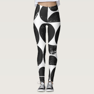 Minimalistisch geometrisch: Skandinavische Halbkre Leggings