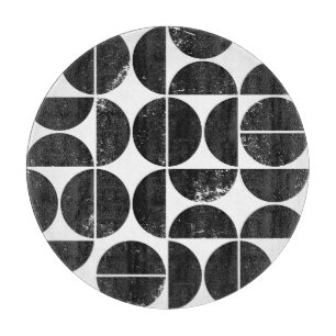 Minimalistisch geometrisch: Skandinavische Halbkre Schneidebrett