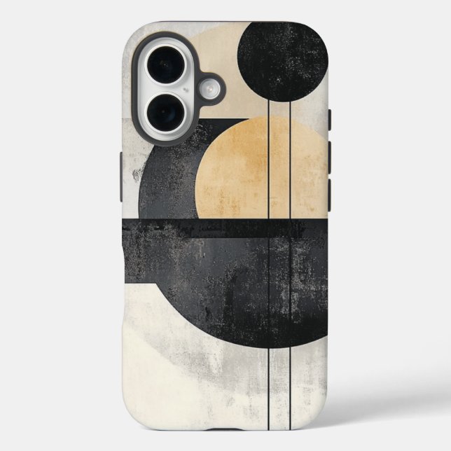 Minimalistisch geometrisch | Sleek und moderne Abs Case-Mate iPhone Hülle (Rückseite)