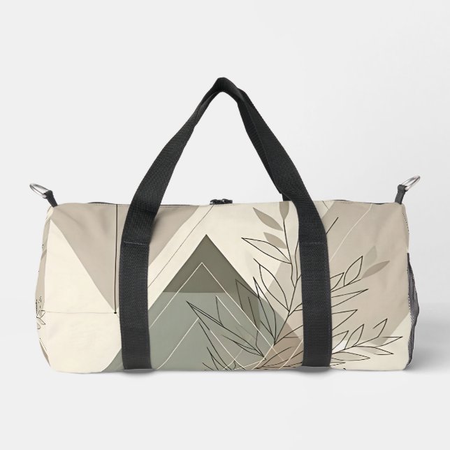 Minimalistisch Geometrische Natur Inspiriert Duffle Bag (Vorderseite)