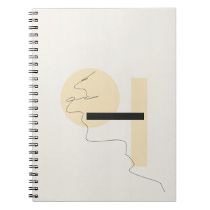 Minimalistisch Geometrisches Abstraktes Notebook Notizblock