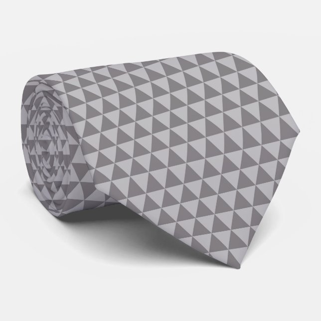 Minimalistisch geometrisches Muster Neck Tie Krawatte (Gerollt)