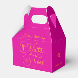 Minimalistisch Girl Fairy Simple Modern Neonpinke Geschenkschachtel