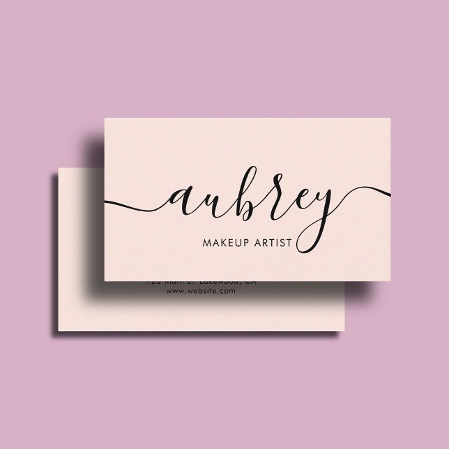 Minimalistisch Girly Visitenkarte (Von Creator hochgeladen)