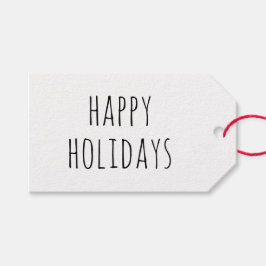 Minimalistisch glückliche Ferien. Modern Simple Ch Geschenkanhänger