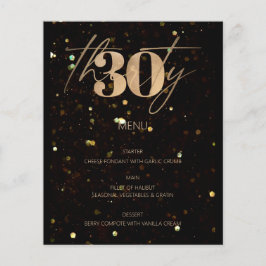 Minimalistisch Gold 30. Budget Geburtstagsparty Me
