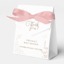 Minimalistisch Gold Blätter Butterfly Baby Dusche