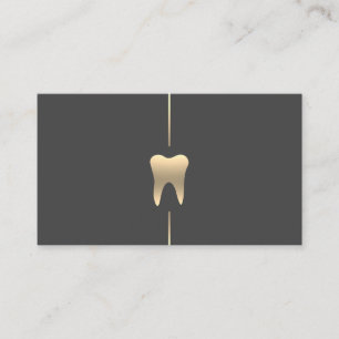 Minimalistisch Gold Dental Visitenkarte