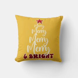 Minimalistisch Gold Gelb Niedlicher Weihnachtsurla Kissen