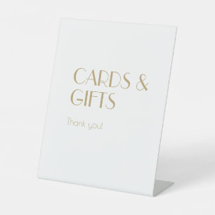 Minimalistisch Gold Moderne Deko Hochzeitskarten G Sockelschild