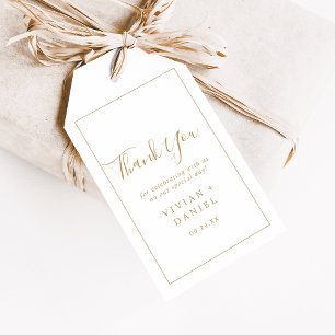 Minimalistisch Gold Vielen Dank für Ihr Interesse Geschenkanhänger