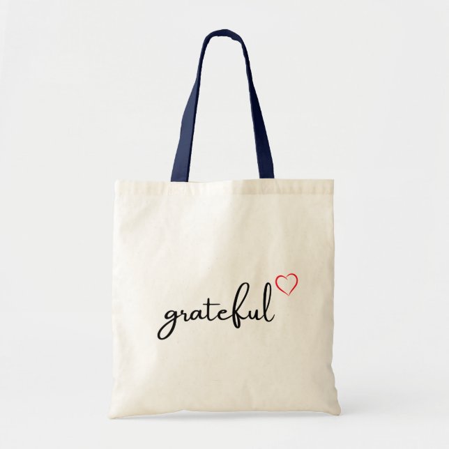 Minimalistisch Gratea Heart Tote Bag Tragetasche (Vorne)