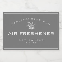 Minimalistisch-graue Logo-Vorlage Einfache Stilker Lebensmitteletikett